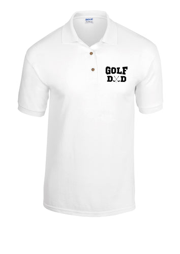 Golf Dad print polo shirt