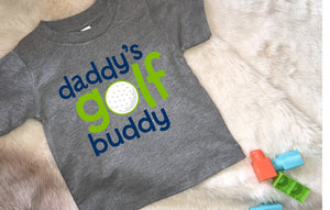 Daddy's Golf Buddy Print Kids t-shirt