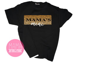 Mama's Mini leopard box print kids t-shirt