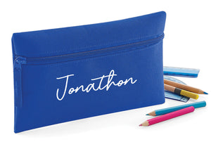 Personalised signature style pencil case - 9 colours