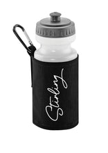Load image into Gallery viewer, Personalised signature style water bottle and carrier - 4 colours