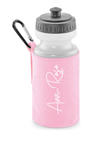 Personalised signature style water bottle and carrier - 4 colours