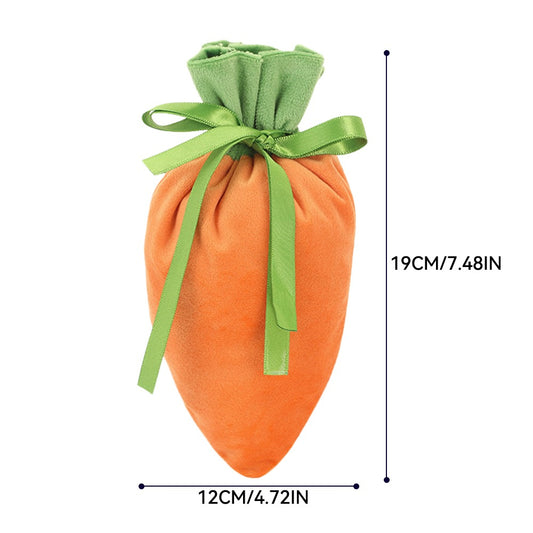 PERSONALISED: Easter treats bag - carrot design - your kids name