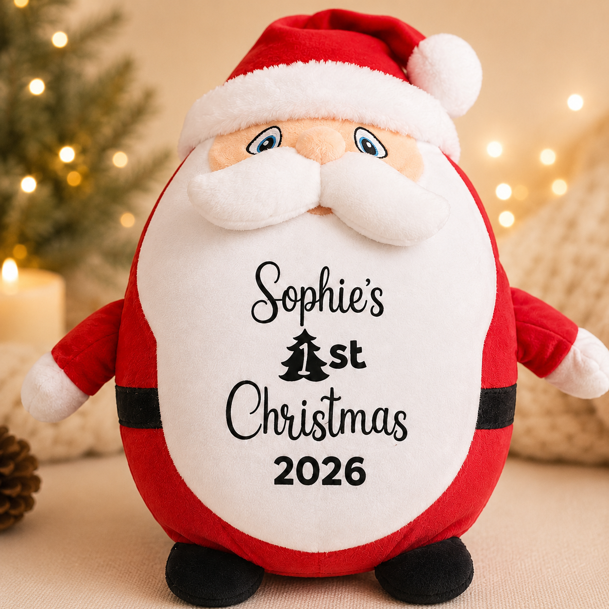 Personalised First Christmas Pyjama Case Teddy, Reindeer, Santa or Penguin