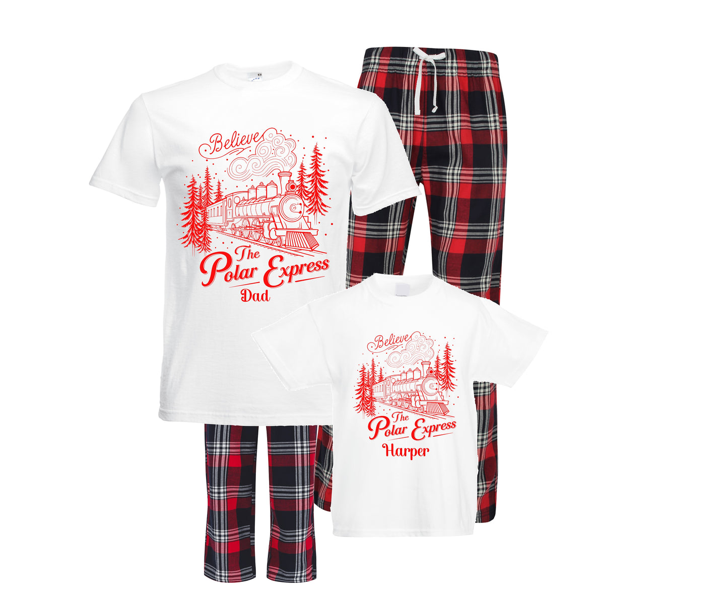 Personalised Family Christmas Pyjamas – Polar Express