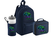 Load image into Gallery viewer, PERSONALISED: your name mini backpack back pack, lunch bag box and water bottle school set gym pe nursery bag Monster Truck