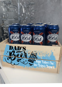 Personalised Dad's Beer crate - Father's Day