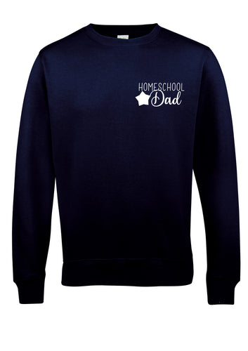 Homeschool Dad navy sweater