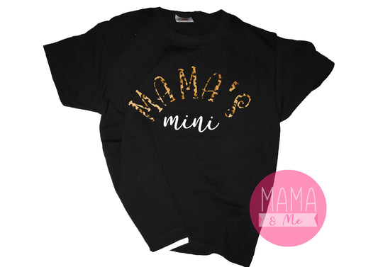 Mama's Mini leopard print kids t-shirt