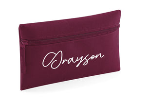 Personalised signature style pencil case - 9 colours