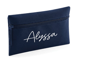 Personalised signature style pencil case - 9 colours