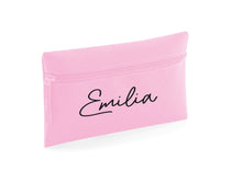 Load image into Gallery viewer, Personalised signature style pencil case - 9 colours