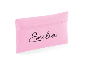 Personalised signature style pencil case - 9 colours