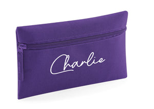 Personalised signature style pencil case - 9 colours