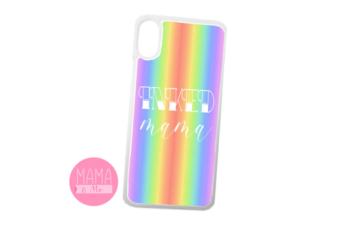 Inked Mama phone cover - rainbow