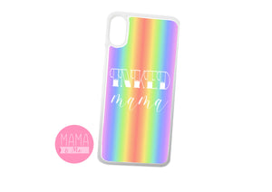Inked Mama phone cover - rainbow