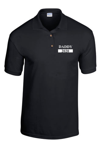 Personalised Daddy (your year) print polo shirt