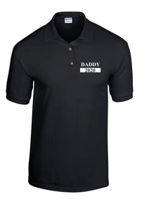 Personalised Daddy (your year) print polo shirt