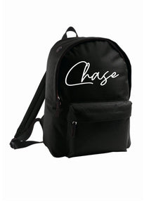 Personalised signature style rucksack - 10 colours