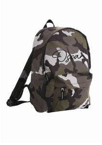 Personalised signature style rucksack - 10 colours