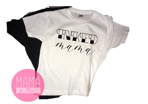 Inked Mama print Ladies t-shirt - white