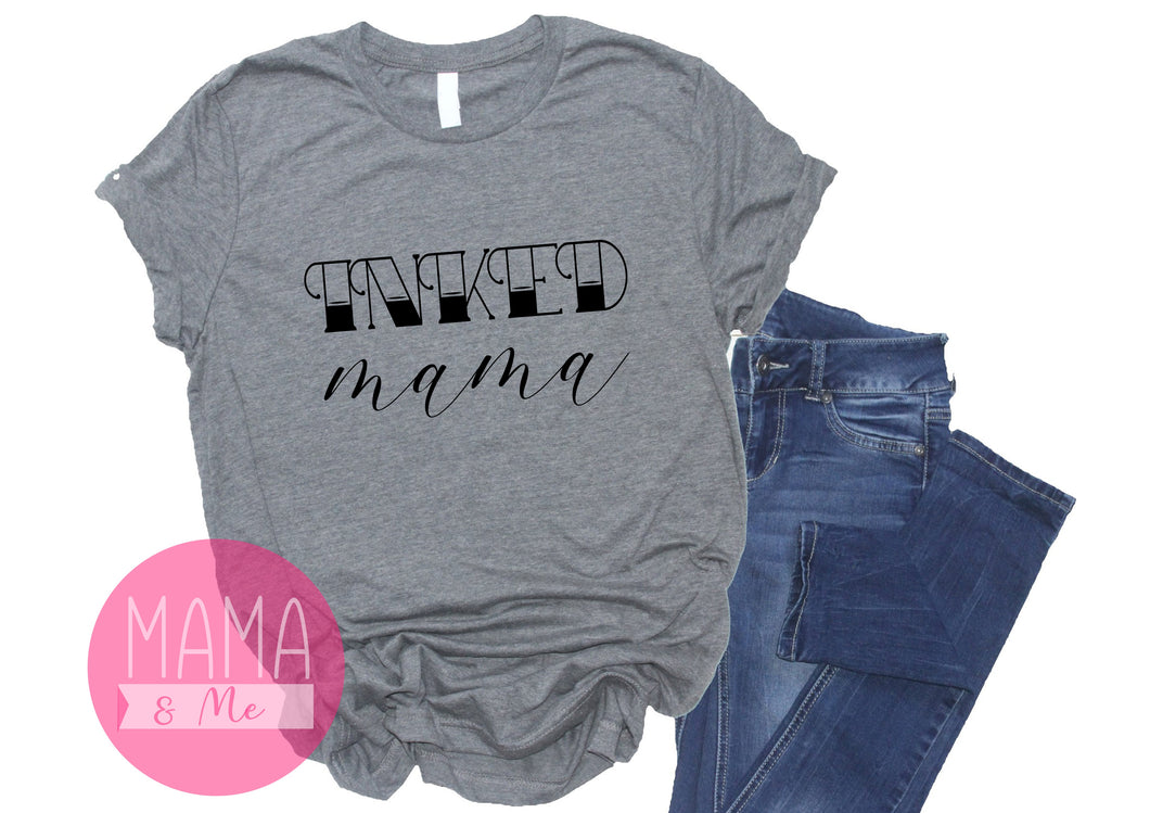 Inked Mama print Ladies t-shirt