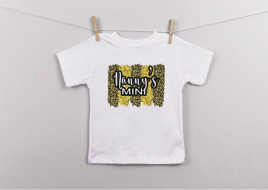 Nanny's Mini summer brush strokes print kids t-shirt - leopard