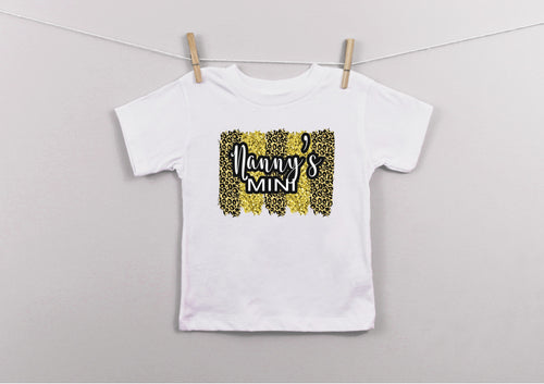 Nanny's Mini summer brush strokes print kids t-shirt - leopard