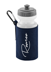 Personalised signature style water bottle and carrier - 4 colours