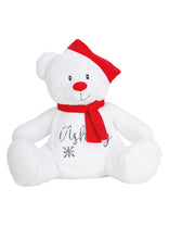 Load image into Gallery viewer, Personalised glitter name Christmas pyjama case / teddy - Christmas bear