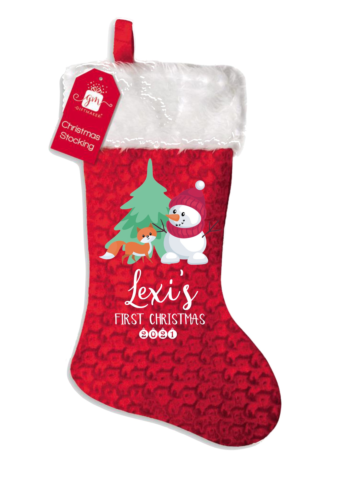 Personalised 1st Christmas stocking