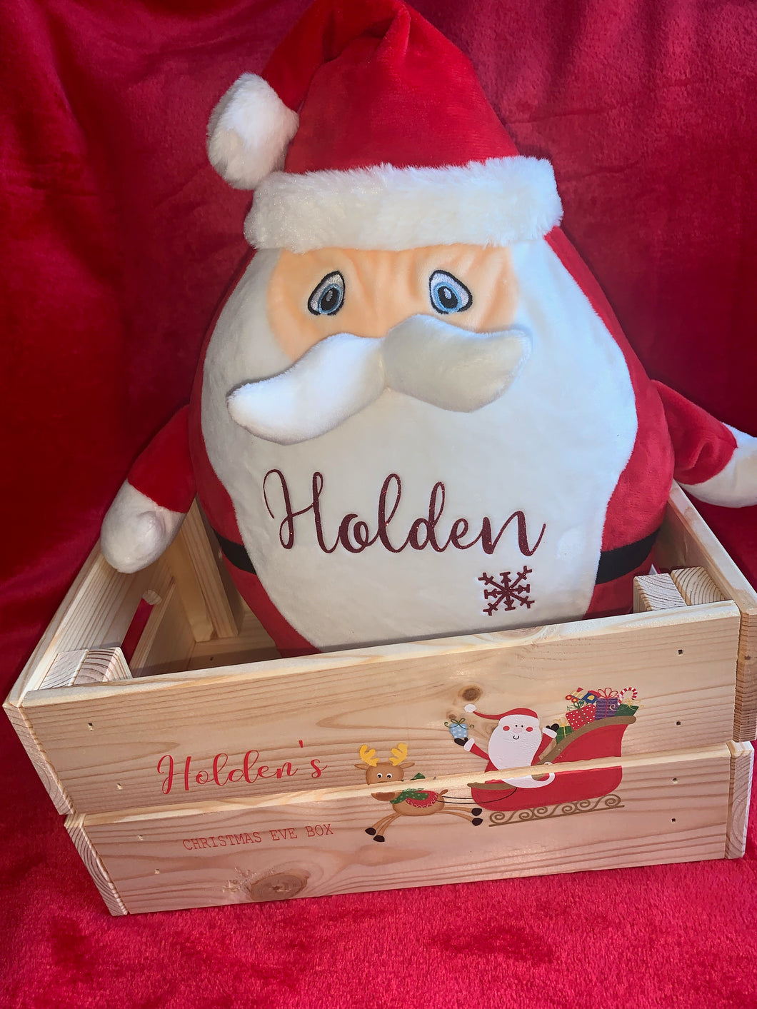 Personalised Christmas Eve box / crate - Santa's Sleigh