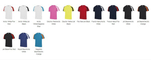 Personalised your name and number Print Kids football shirt style t-shirt