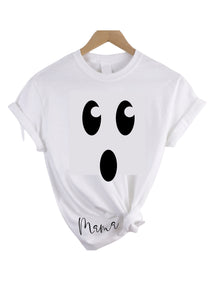 Personalised Halloween twinning adults t-shirt - ghost